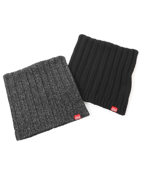 Manhattan Portage(マンハッタンポーテージ)の「Manhattan Portage/マンハッタンポーテージ ビーニー CAT EAR KNIT CAP MP297(ニットキャップ/ビーニー・メンズ・ブラック/ミックスグレー・FREE)」の4枚目の写真