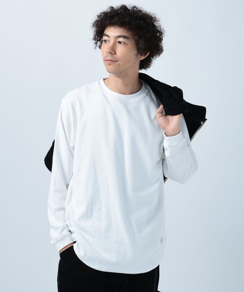 BAYFLOW（ベイフロー）の「[柔らかい着心地]スムース長袖Ｔシャツ（Tシャツ/カットソー・メンズ・ブラック/ホワイト/チャコールグレー・MEDIUM/SMALL/LARGE）」の21枚目の写真