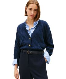 TOMMY HILFIGER | ソフトウールケーブルカーディガン(カーディガン/ボレロ)