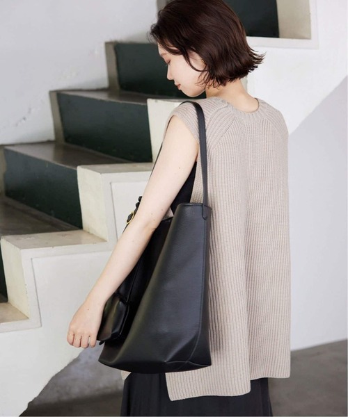 SLOBE IENA（スローブイエナ）の「《WEB限定/追加3》SLOBE スクエアトートバッグ（トートバッグ・レディース・ブラウン/ブラック・FREE）」の17枚目の写真