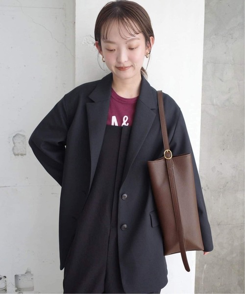 SLOBE IENA（スローブイエナ）の「《WEB限定/追加3》SLOBE スクエアトートバッグ（トートバッグ・レディース・ブラウン/ブラック・FREE）」の20枚目の写真