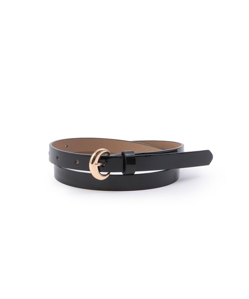 ROPE' PICNIC(ロペピクニック)の「16mmカーブラウンドバックルベルト(ベルト・レディース・ブラック/ベージュ/レッド・FREE)」の4枚目の写真