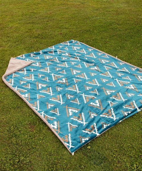 チャイハネ(チャイハネ)の「【チャイハネ】NOMADY ノマディブランケットXL(ブランケット・レディース・ブラック/カーキ/ナチュラル/ターコイズブルー/サンドベージュ/スカイブルー・FREE)」の6枚目の写真