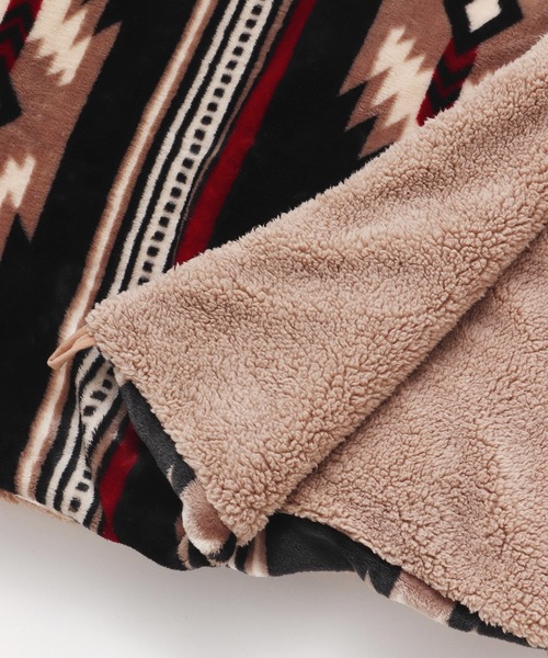 チャイハネ(チャイハネ)の「【チャイハネ】NOMADY ノマディブランケットXL(ブランケット・レディース・ブラック/カーキ/ナチュラル/ターコイズブルー/サンドベージュ/スカイブルー・FREE)」の10枚目の写真