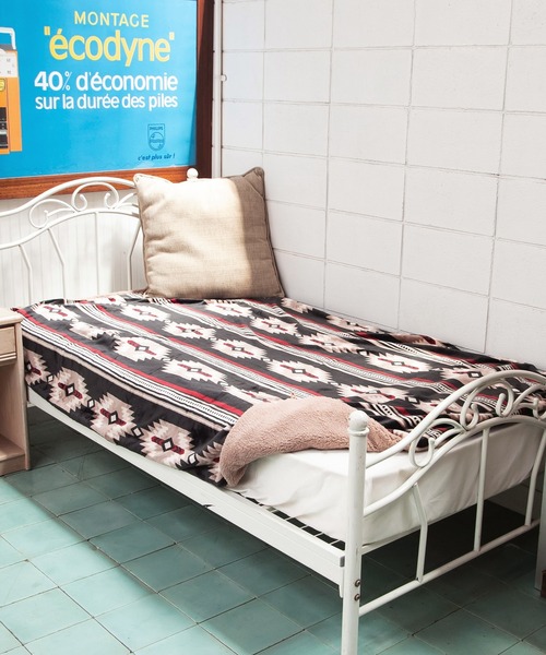 チャイハネ(チャイハネ)の「【チャイハネ】NOMADY ノマディブランケットXL(ブランケット・レディース・ブラック/カーキ/ナチュラル/ターコイズブルー/サンドベージュ/スカイブルー・FREE)」の15枚目の写真