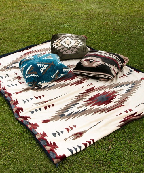 チャイハネ(チャイハネ)の「【チャイハネ】NOMADY ノマディブランケットXL(ブランケット・レディース・ブラック/カーキ/ナチュラル/ターコイズブルー/サンドベージュ/スカイブルー・FREE)」の18枚目の写真