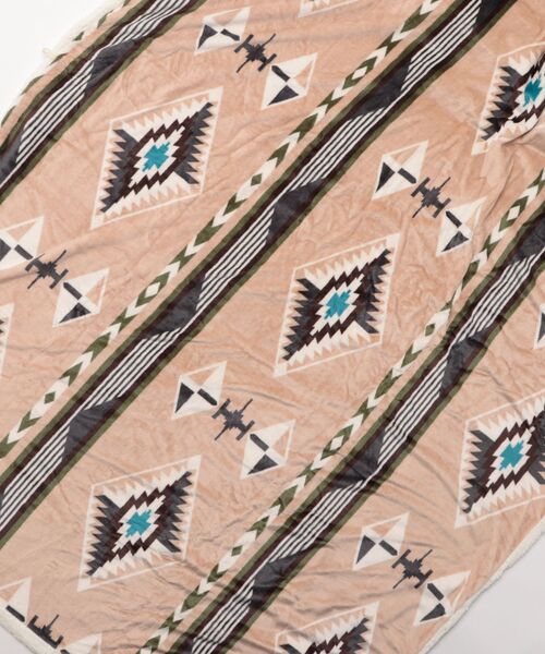 チャイハネ(チャイハネ)の「【チャイハネ】NOMADY ノマディブランケットXL(ブランケット・レディース・ブラック/カーキ/ナチュラル/ターコイズブルー/サンドベージュ/スカイブルー・FREE)」の22枚目の写真