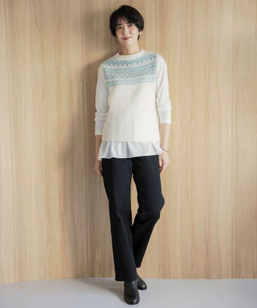 【WEB限定】レイヤードフレアー カットソー（Tシャツ/カットソー）｜J.PRESS Ladies（J.プレス レディス）