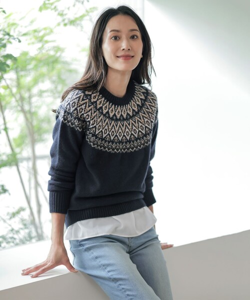 【WEB限定】レイヤードフレアー カットソー（Tシャツ/カットソー）｜J.PRESS Ladies（J.プレス レディス）