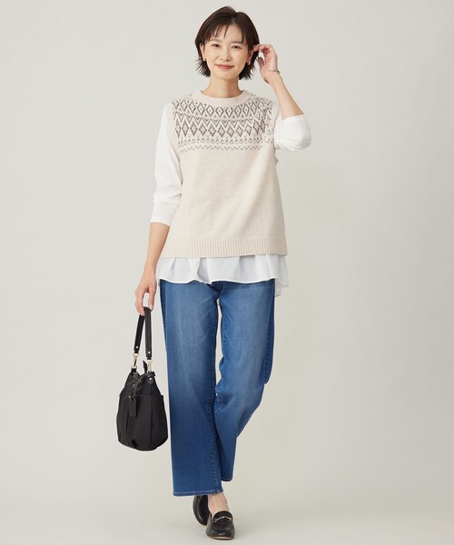 【WEB限定】レイヤードフレアー カットソー（Tシャツ/カットソー）｜J.PRESS Ladies（J.プレス レディス）