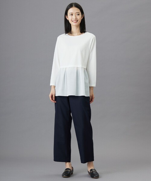 【WEB限定】レイヤードフレアー カットソー（Tシャツ/カットソー）｜J.PRESS Ladies（J.プレス レディス）