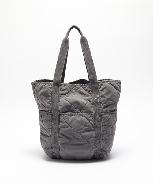 SAVE KHAKI UNITED(セーブカーキユナイテッド)の「SAVE KHAKI UNITED / QUILTED TOTE BAG(トートバッグ・メンズ・ブラック/カーキ・FREE)」の3枚目の写真