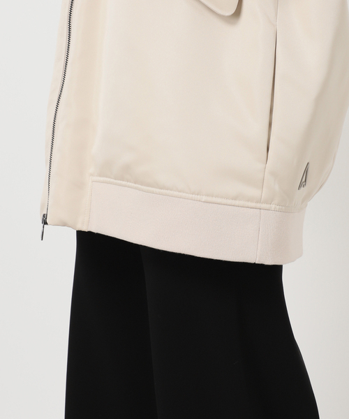 AP STUDIO(エーピーストゥディオ)の「【AHIRAIN/アイレイン】サテンボンバージャケット(ミリタリージャケット・レディース・アイボリー・FREE)」の10枚目の写真