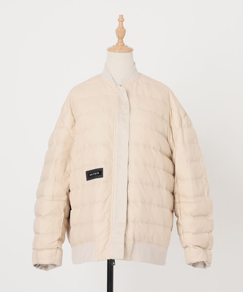 AP STUDIO(エーピーストゥディオ)の「【AHIRAIN/アイレイン】サテンボンバージャケット(ミリタリージャケット・レディース・アイボリー・FREE)」の15枚目の写真