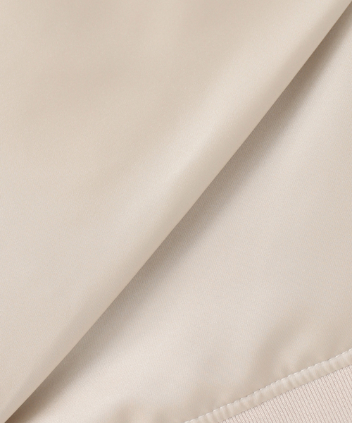 AP STUDIO(エーピーストゥディオ)の「【AHIRAIN/アイレイン】サテンボンバージャケット(ミリタリージャケット・レディース・アイボリー・FREE)」の19枚目の写真