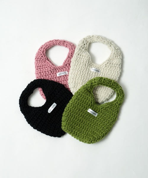 A Little Happiness(アリトルハピネス)の「Knit Small Bag(ハンドバッグ・レディース・グリーン/ピンク/ホワイト/ブラック・FREE)」の17枚目の写真