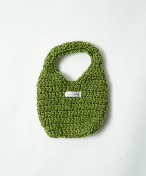 A Little Happiness(アリトルハピネス)の「Knit Small Bag(ハンドバッグ・レディース・グリーン/ピンク/ホワイト/ブラック・FREE)」の16枚目の写真