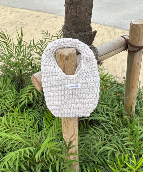 A Little Happiness(アリトルハピネス)の「Knit Small Bag(ハンドバッグ・レディース・グリーン/ピンク/ホワイト/ブラック・FREE)」の18枚目の写真