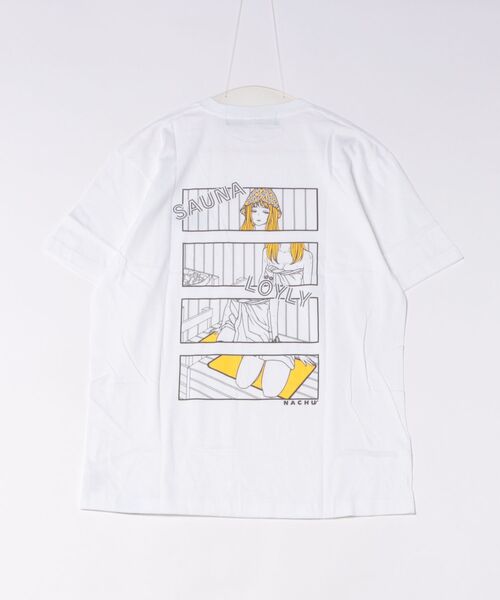 ARCHIVER(アーカイバ)の「【W】【it】【THE nookie LOVE ひととせなつみ】NACHU SAUNA TEE【WHITE】(Tシャツ/カットソー・メンズ・ホワイト・LARGE)」の2枚目の写真