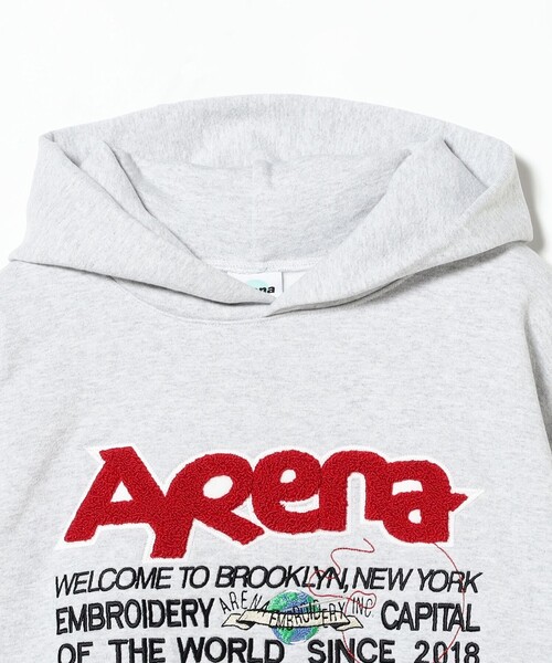 BEAMS T（ビームスティー）の「Arena embroidery / Claim Sweat Hoodie（スウェット・メンズ・グレー・S/L/M/XL）」の5枚目の写真
