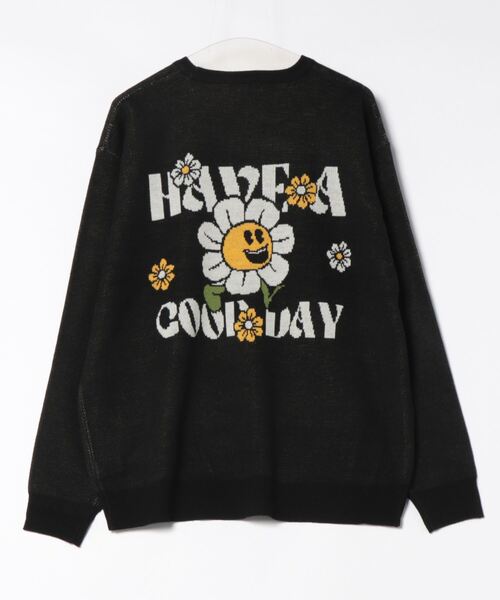 RODEO CROWNS WIDE BOWL（ロデオクラウンズワイドボウル）の「walking flower ニット（ニット/セーター・メンズ・杢グレー/グリーン/ブラック・MEDIUM/LARGE）」の10枚目の写真