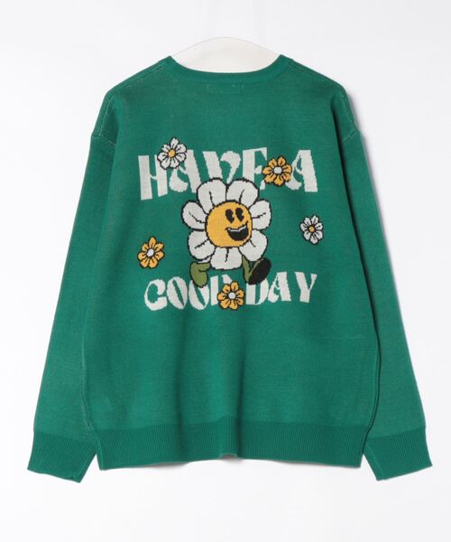 RODEO CROWNS WIDE BOWL（ロデオクラウンズワイドボウル）の「walking flower ニット（ニット/セーター・メンズ・杢グレー/グリーン/ブラック・MEDIUM/LARGE）」の11枚目の写真