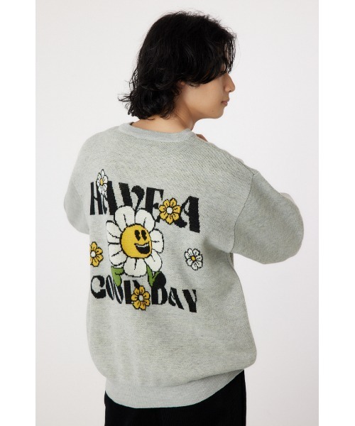 RODEO CROWNS WIDE BOWL（ロデオクラウンズワイドボウル）の「walking flower ニット（ニット/セーター・メンズ・杢グレー/グリーン/ブラック・MEDIUM/LARGE）」の21枚目の写真