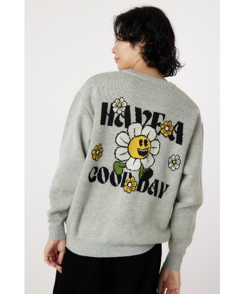 RODEO CROWNS WIDE BOWL（ロデオクラウンズワイドボウル）の「walking flower ニット（ニット/セーター・メンズ・杢グレー/グリーン/ブラック・MEDIUM/LARGE）」の22枚目の写真