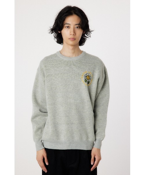 RODEO CROWNS WIDE BOWL（ロデオクラウンズワイドボウル）の「walking flower ニット（ニット/セーター・メンズ・杢グレー/グリーン/ブラック・MEDIUM/LARGE）」の13枚目の写真