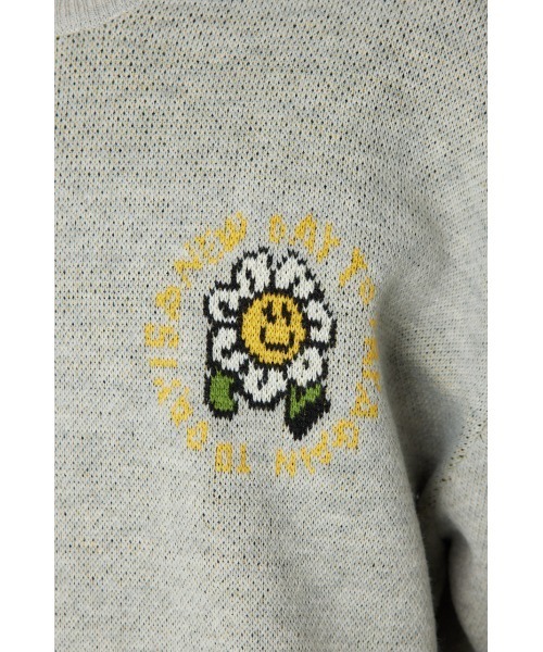RODEO CROWNS WIDE BOWL（ロデオクラウンズワイドボウル）の「walking flower ニット（ニット/セーター・メンズ・杢グレー/グリーン/ブラック・MEDIUM/LARGE）」の16枚目の写真