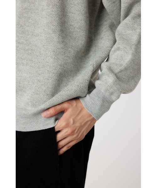 RODEO CROWNS WIDE BOWL（ロデオクラウンズワイドボウル）の「walking flower ニット（ニット/セーター・メンズ・杢グレー/グリーン/ブラック・MEDIUM/LARGE）」の7枚目の写真