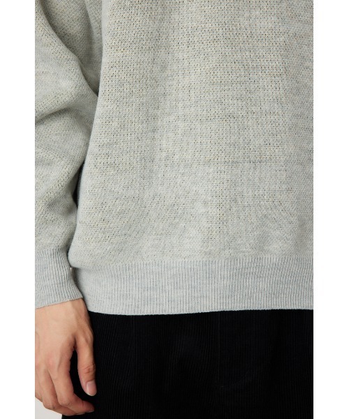 RODEO CROWNS WIDE BOWL（ロデオクラウンズワイドボウル）の「walking flower ニット（ニット/セーター・メンズ・杢グレー/グリーン/ブラック・MEDIUM/LARGE）」の8枚目の写真