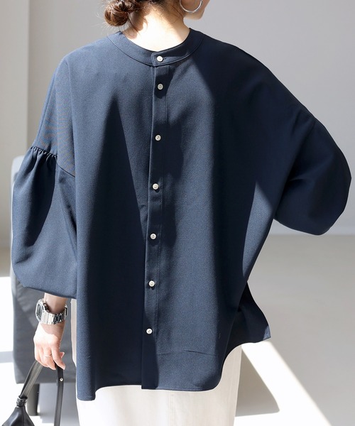 後ろボタン袖シャーリングブラウス（シャツ/ブラウス）｜Aletta vita