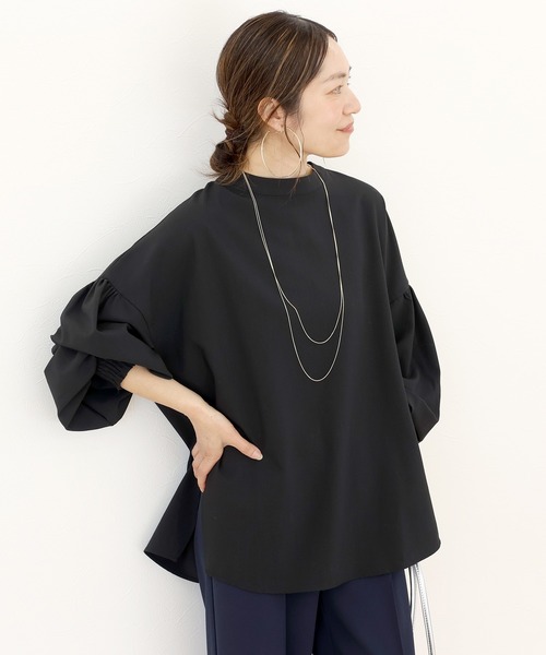 後ろボタン袖シャーリングブラウス（シャツ/ブラウス）｜Aletta vita