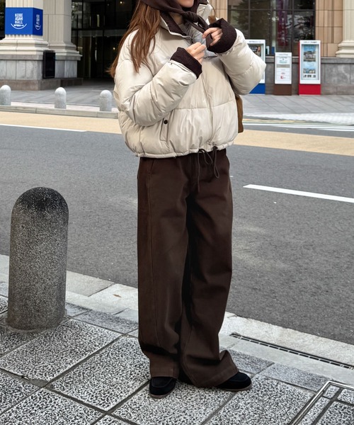 may⭐︎さん専用CANAL JEAN フライトブルゾン CANAL JEAN（キャナルジーン）の「Lakey Park 配色パファーショート