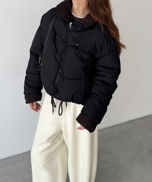 CANALJEAN Lakey Park　配色パファーショートブルゾン Lakey Park 配色パファーショートブルゾン（ブルゾン）｜CANAL JEAN