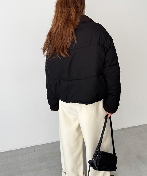 Lakey Park 配色パファーショートブルゾン（ブルゾン）｜CANAL JEAN