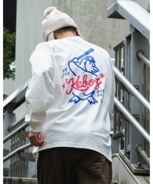 KEBOZ（ケボズ）の「CPV L/S TEE（Tシャツ/カットソー・メンズ・ホワイト/ブラック・M/L/2XL/XL）」の12枚目の写真