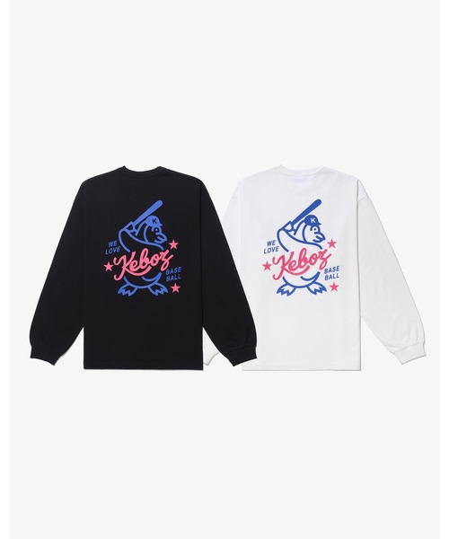 KEBOZ（ケボズ）の「CPV L/S TEE（Tシャツ/カットソー・メンズ・ホワイト/ブラック・M/L/2XL/XL）」の4枚目の写真