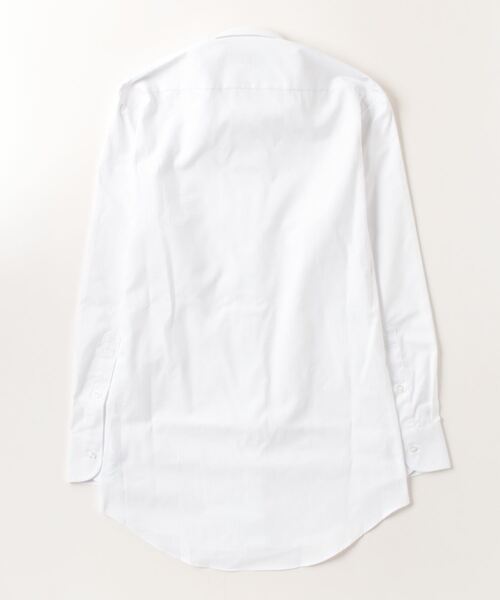 TOKYO SHIRTS（トウキョウシャツ）の「透け防止 形態安定ノーアイロン ワイド 長袖ビジネスワイシャツ（ビジネスシャツ・メンズ・ホワイト・首回り39cm-裄丈80cm/首回り39cm-裄丈84cm/首回り41cm-裄丈82cm/首回り41cm-裄丈86cm/首回り42cm-裄丈82cm/首回り42cm-裄丈86cm/首回り43cm-裄丈82cm/首回り43cm-裄丈86cm/首回り37cm-裄丈80cm）」の3枚目の写真