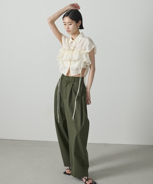 A•I•C AIC エーアイシー　カーゴパンツ S 定価10,290円　未使用 AIC.（エーアイシー）の「2WAYサテンカーゴパンツ（カーゴパンツ