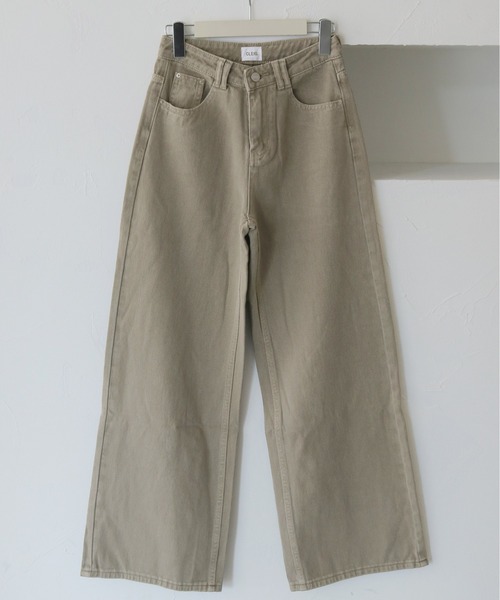 CLEIO（クレイオ）の「【CLEIO】ヴィンテージライクワイドデニムパンツ（デニムパンツ・レディース・アッシュグレー/ブラウン/アイボリー・SMALL/MEDIUM/LARGE）」の17枚目の写真
