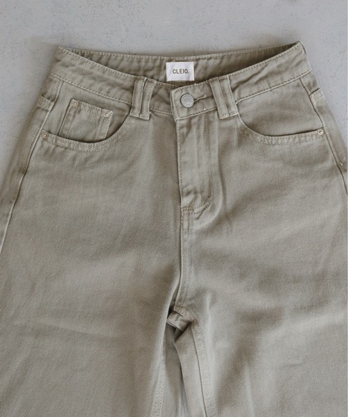 CLEIO（クレイオ）の「【CLEIO】ヴィンテージライクワイドデニムパンツ（デニムパンツ・レディース・アッシュグレー/ブラウン/アイボリー・SMALL/MEDIUM/LARGE）」の19枚目の写真