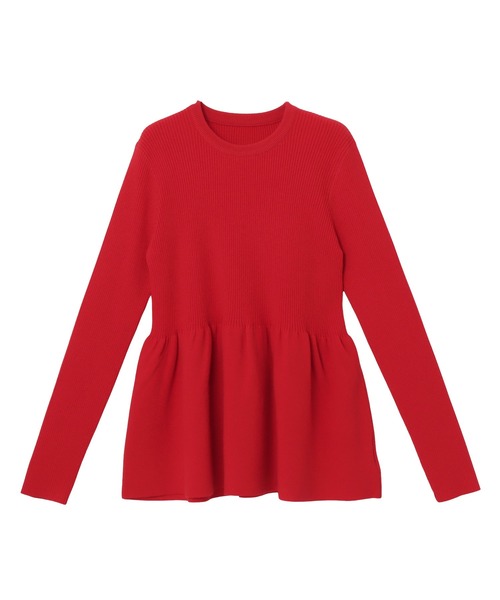 赤いフレアヘムニットセーター c7352_i2.jpg