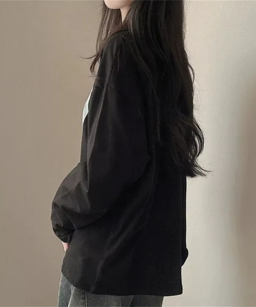 sevens(セブンズ)の「【sevens】anotherフォトプリントロンT(Tシャツ/カットソー・レディース・ホワイト/ブラック・FREE)」の6枚目の写真