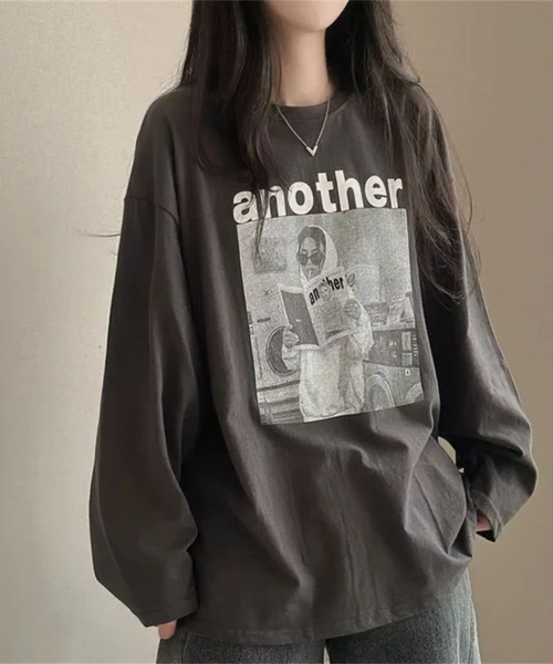 sevens(セブンズ)の「【sevens】anotherフォトプリントロンT(Tシャツ/カットソー・レディース・ホワイト/ブラック・FREE)」の12枚目の写真