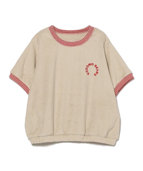 こども ビームス（コドモビームス）の「ボーダー リブ パイル Tシャツ 2025（100～140cm）（Tシャツ/カットソー・キッズ・サックスブルー/ホワイト系その他5/ブラウン系その他2・140/120/110/100/130）」の3枚目の写真