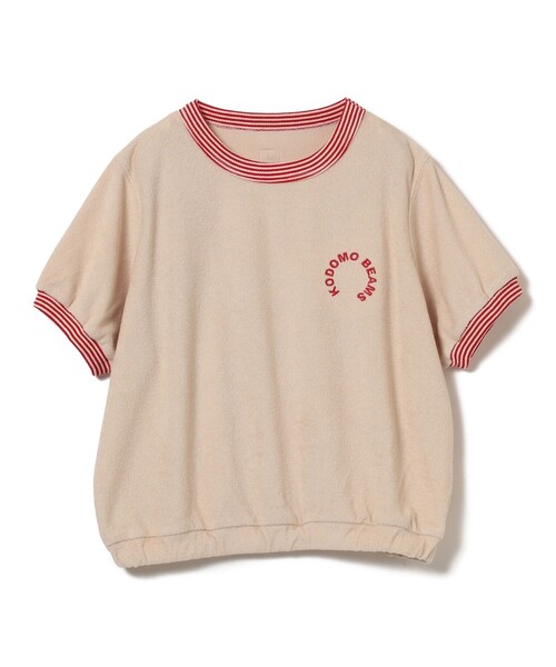 こども ビームス（コドモビームス）の「ボーダー リブ パイル Tシャツ 2025（100～140cm）（Tシャツ/カットソー・キッズ・サックスブルー/ホワイト系その他5/ブラウン系その他2・140/120/110/100/130）」の9枚目の写真