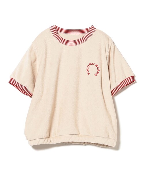 こども ビームス（コドモビームス）の「ボーダー リブ パイル Tシャツ 2025（100～140cm）（Tシャツ/カットソー・キッズ・サックスブルー/ホワイト系その他5/ブラウン系その他2・140/120/110/100/130）」の16枚目の写真