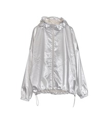 Nora Lily（ノラリリー）の「【Nora Lily】Leathery Switching Hoodie Zip Blouson（ブルゾン）」